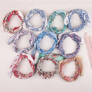 10pcs Hand Block Printed Cotton Bandanas for Men & Women, Organic Bandana Accessory, Summer Gift Accessory